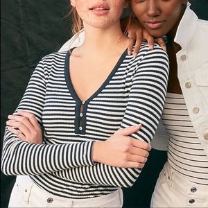 Jcrew stripe Henley